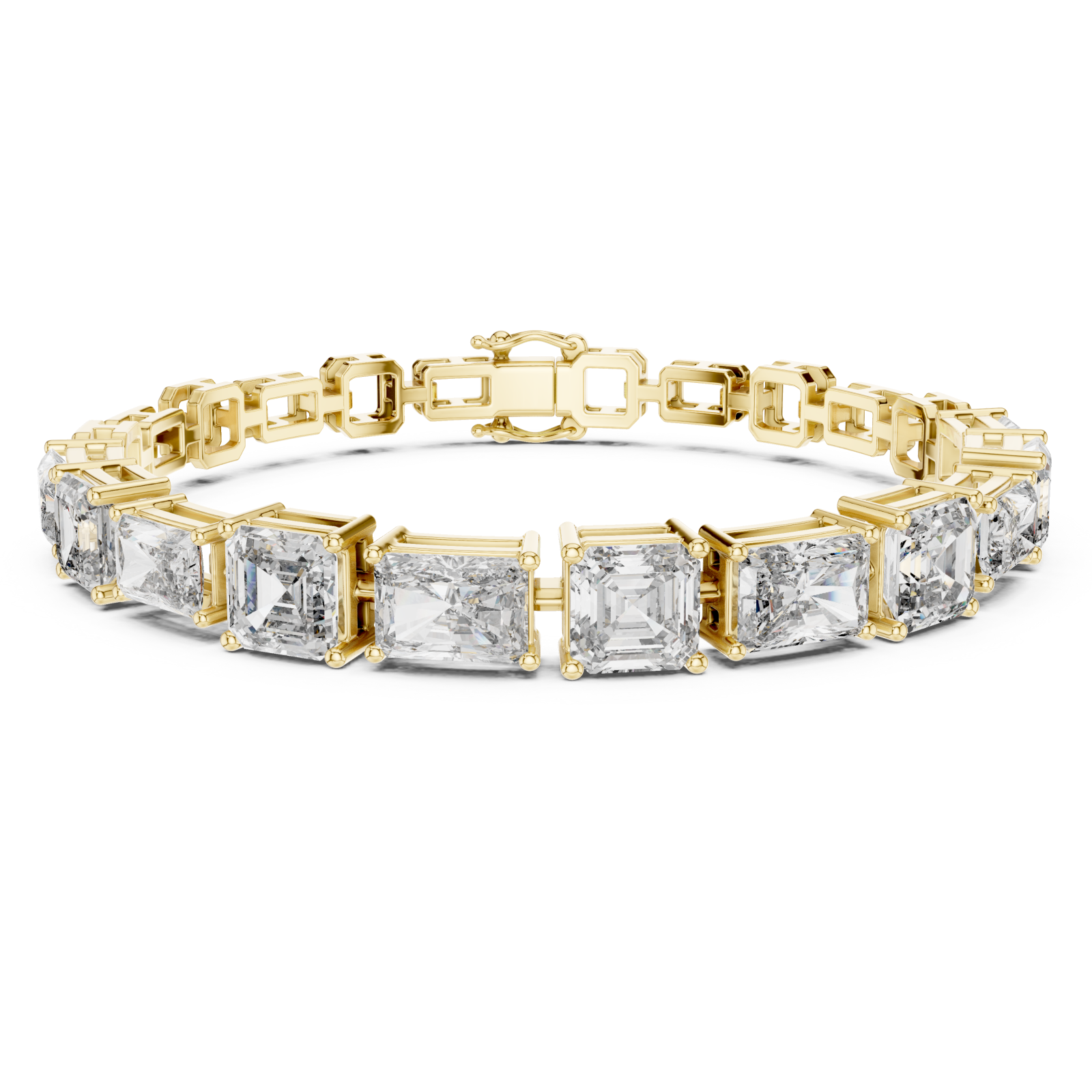 Gold Grand Mosaic Lattice Bracelet Right View
