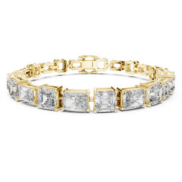 Gold Grand Mosaic Lattice Bracelet Right View