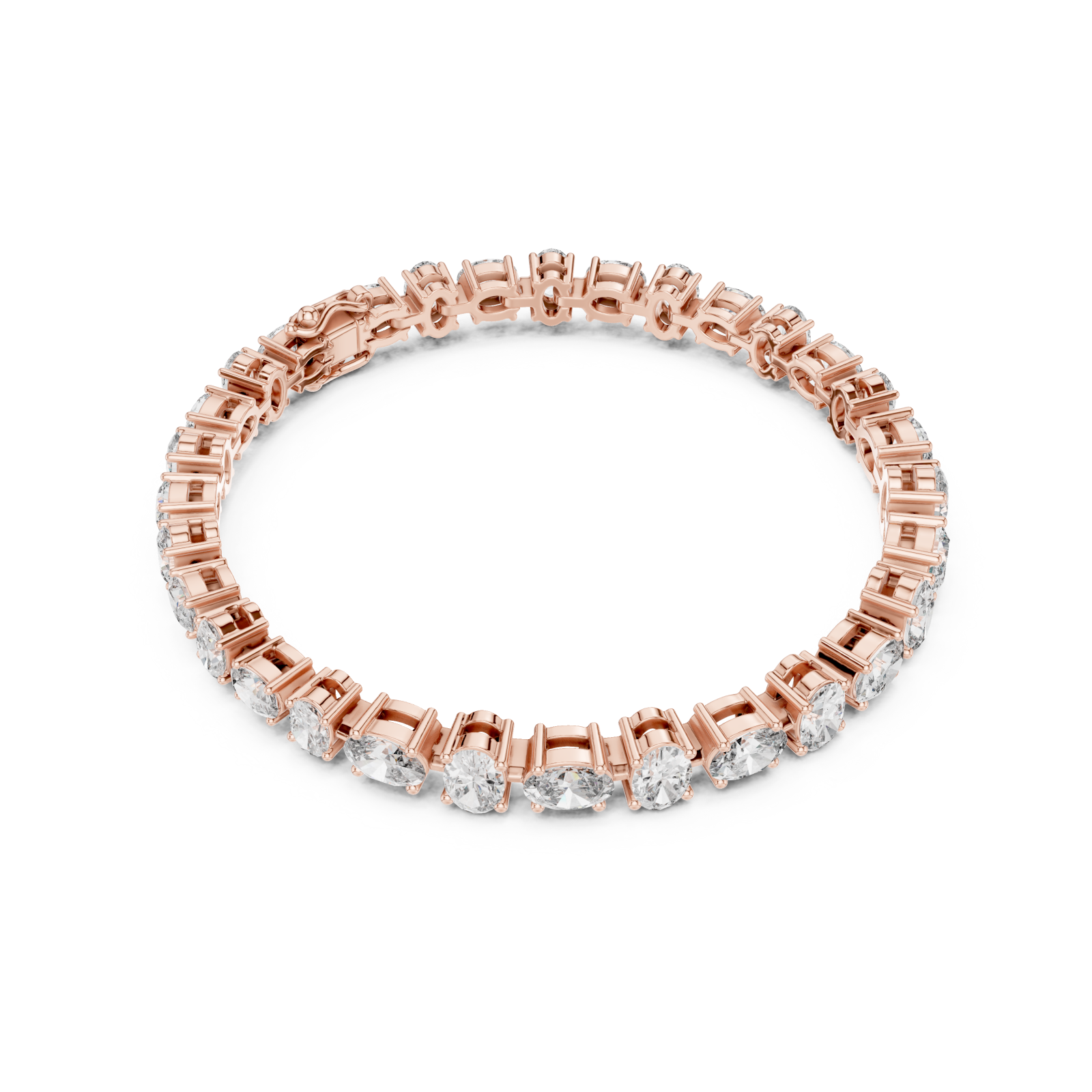  Rose Gold Radiant Elegance Bracelet Front View