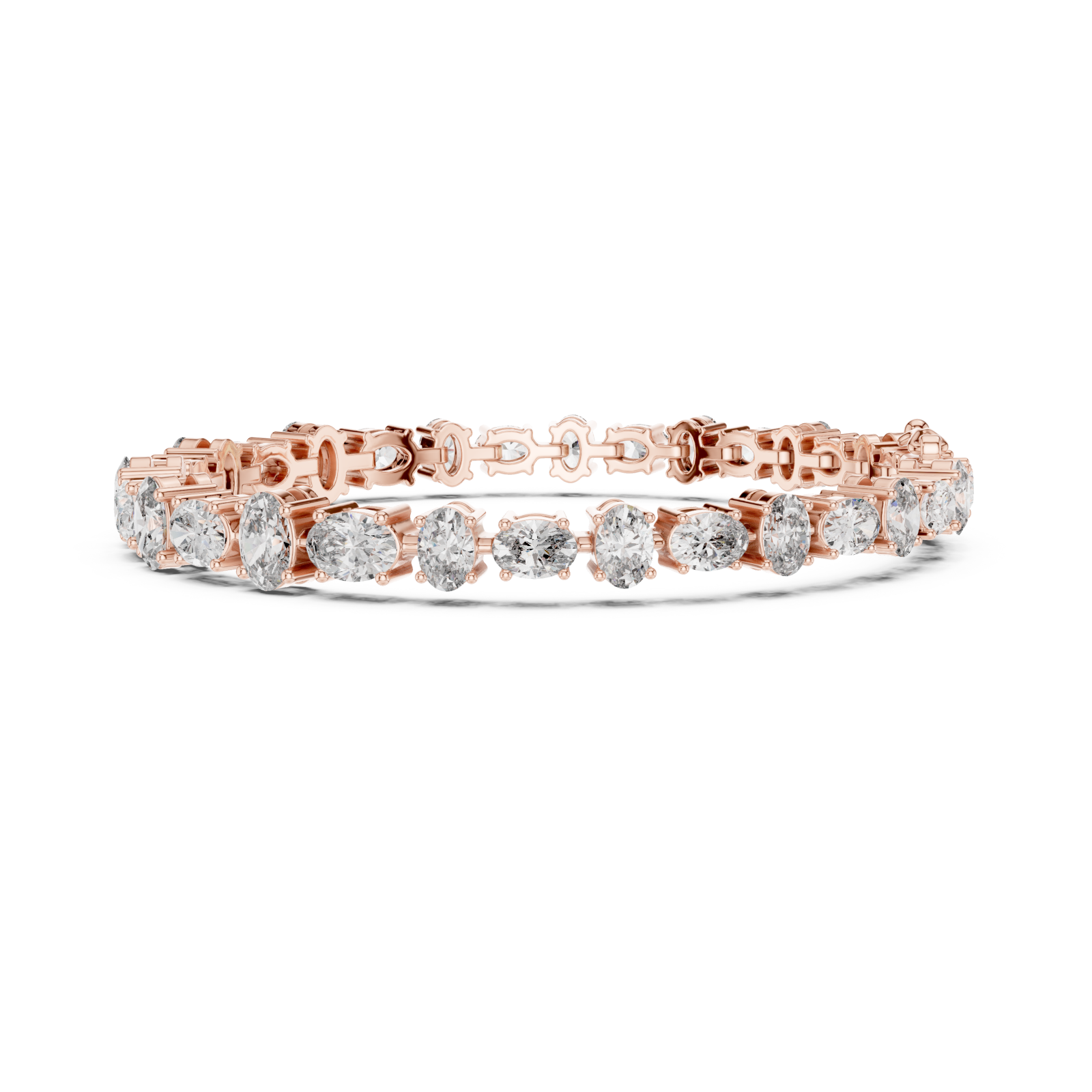  Rose Gold Radiant Elegance Bracelet Side View