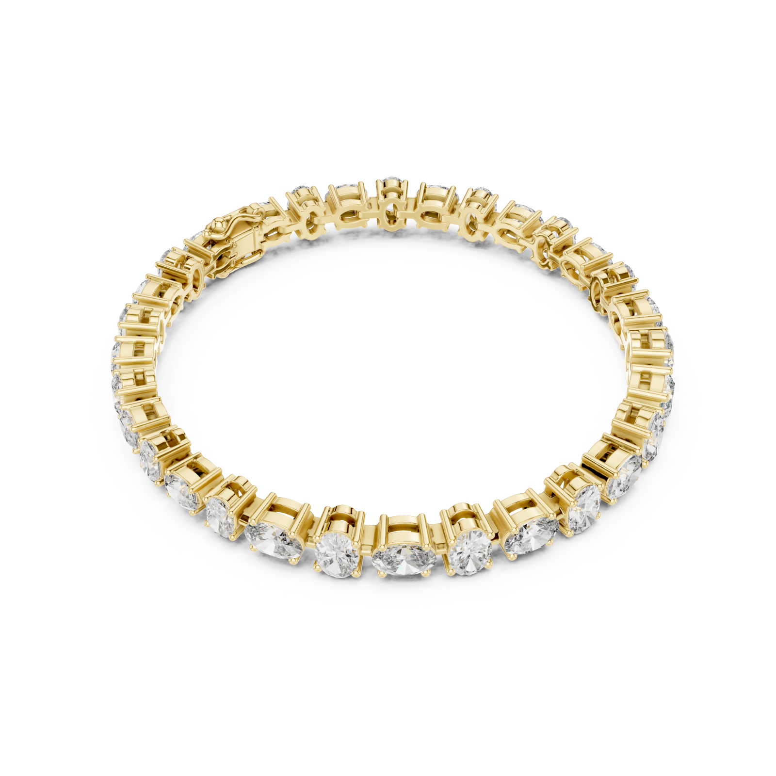  Gold Radiant Elegance Bracelet Front View