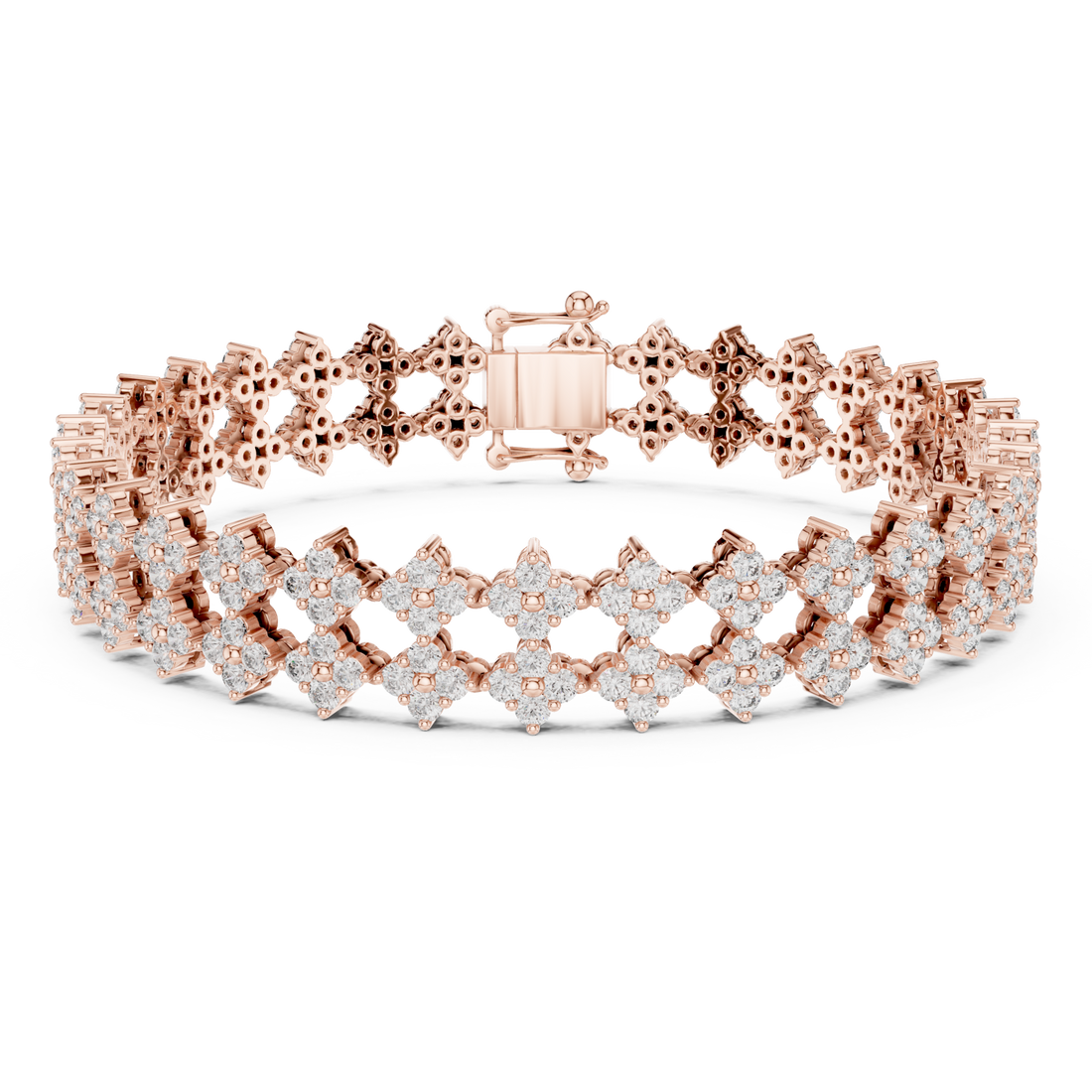  Rose Gold Celeste Lattice Cuff Right View