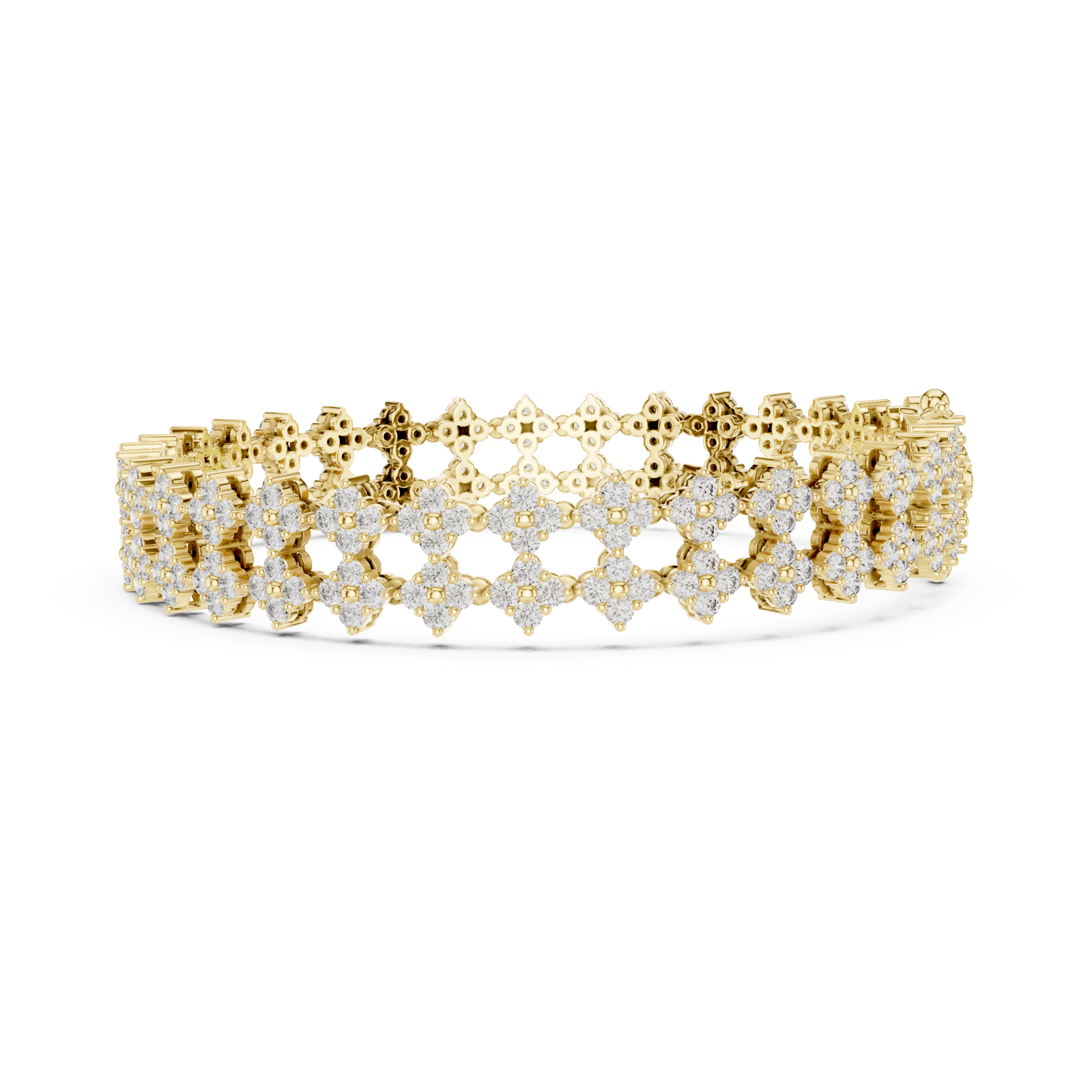  Gold Celeste Lattice Cuff Side View