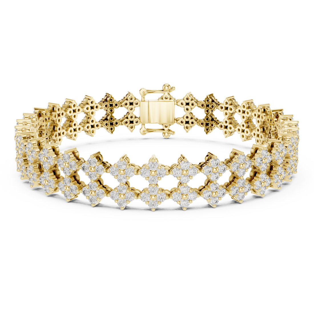 Gold Celeste Lattice Cuff Right View
