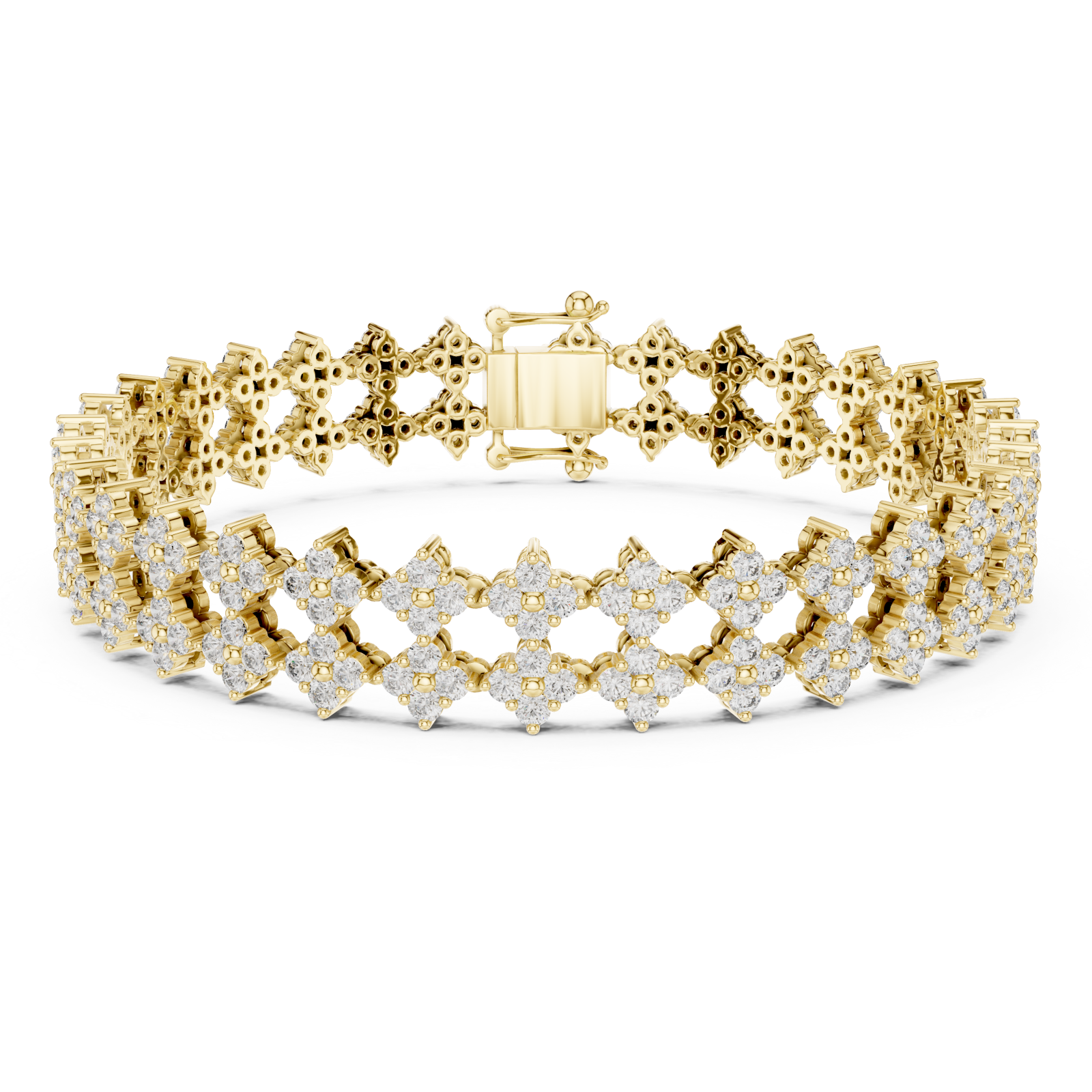 Gold Celeste Lattice Cuff Right View
