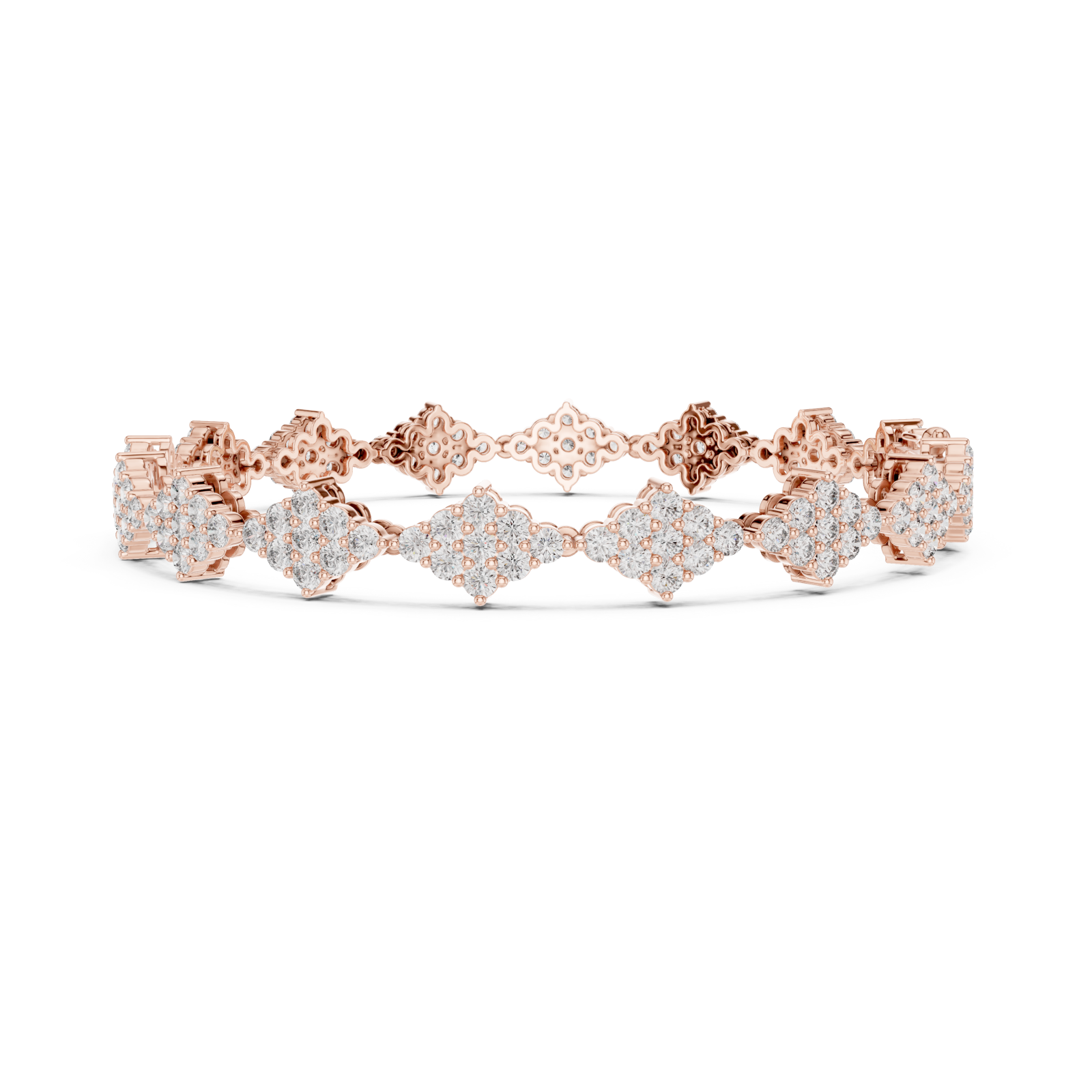  Rose Gold Celestial Blossom Harmony Flexi Bracelet Side View