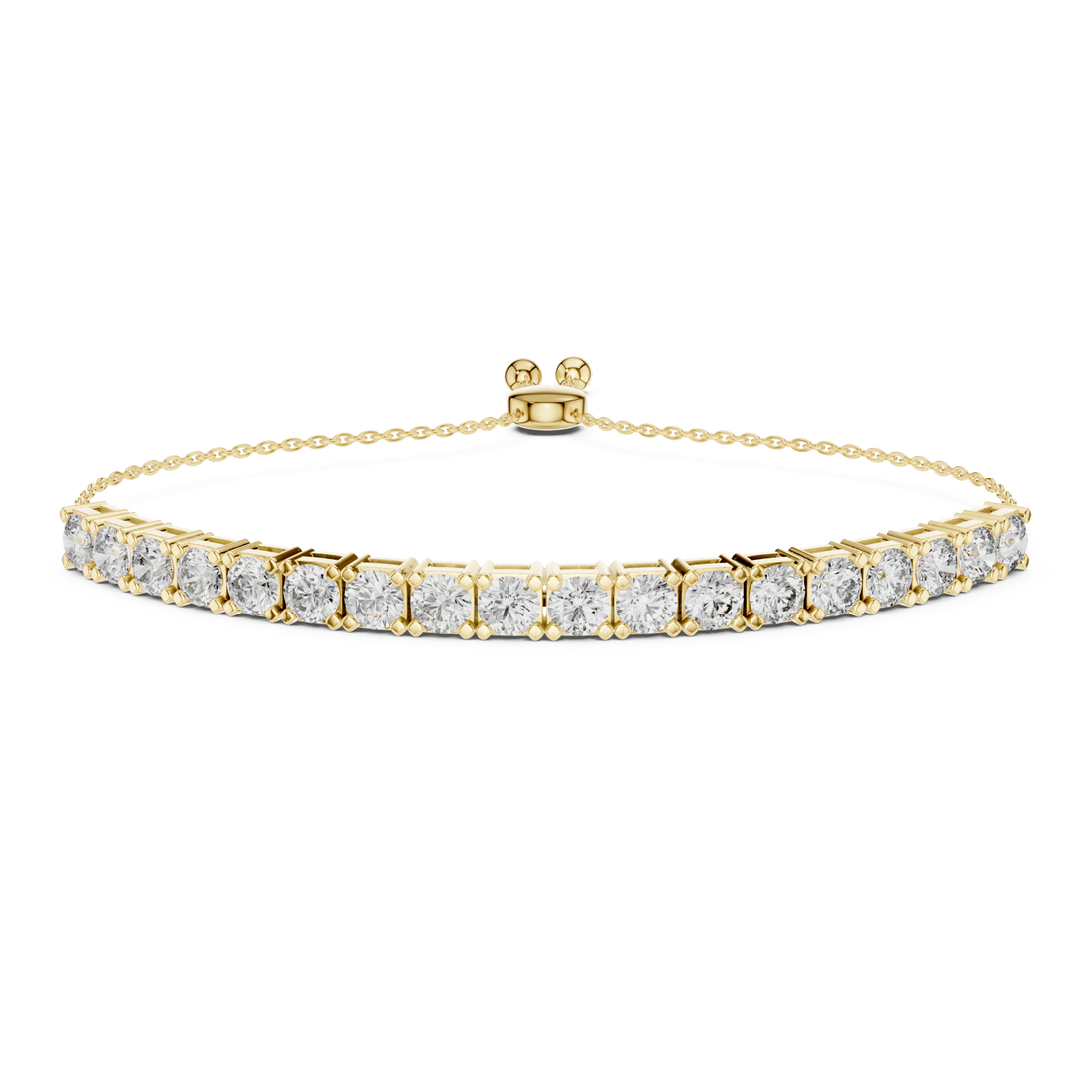 Gold Celestial Grace Radiant Trio Adjustable Bracelet Right View