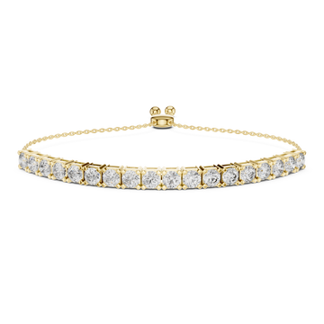 Gold Celestial Grace Radiant Trio Adjustable Bracelet Right View