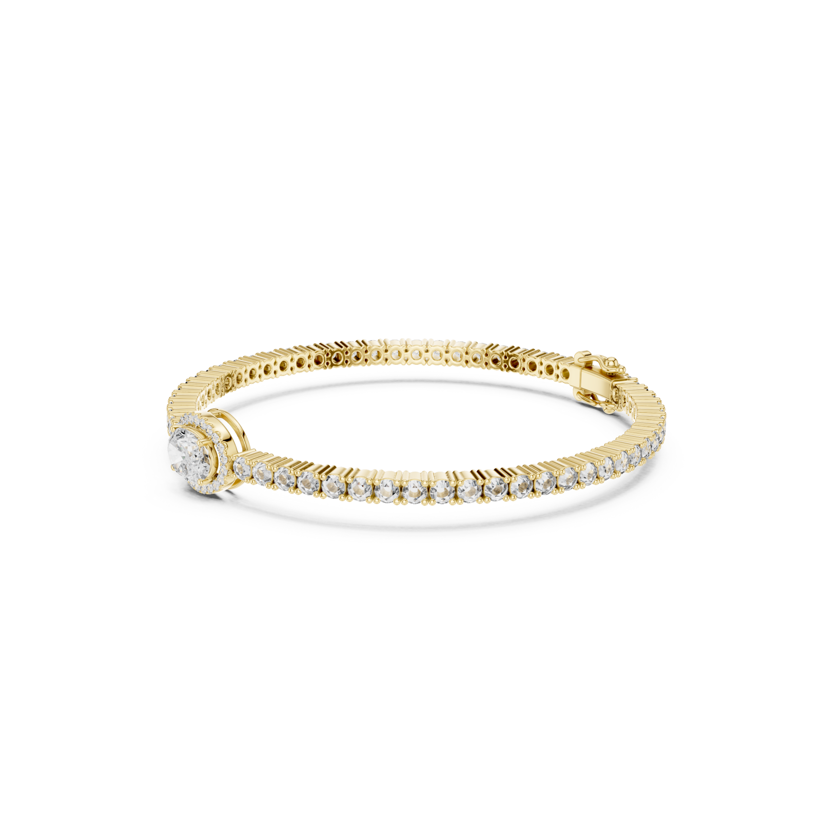  Gold Opulent Whisper Radiance Signature Flex Bracelet Left View