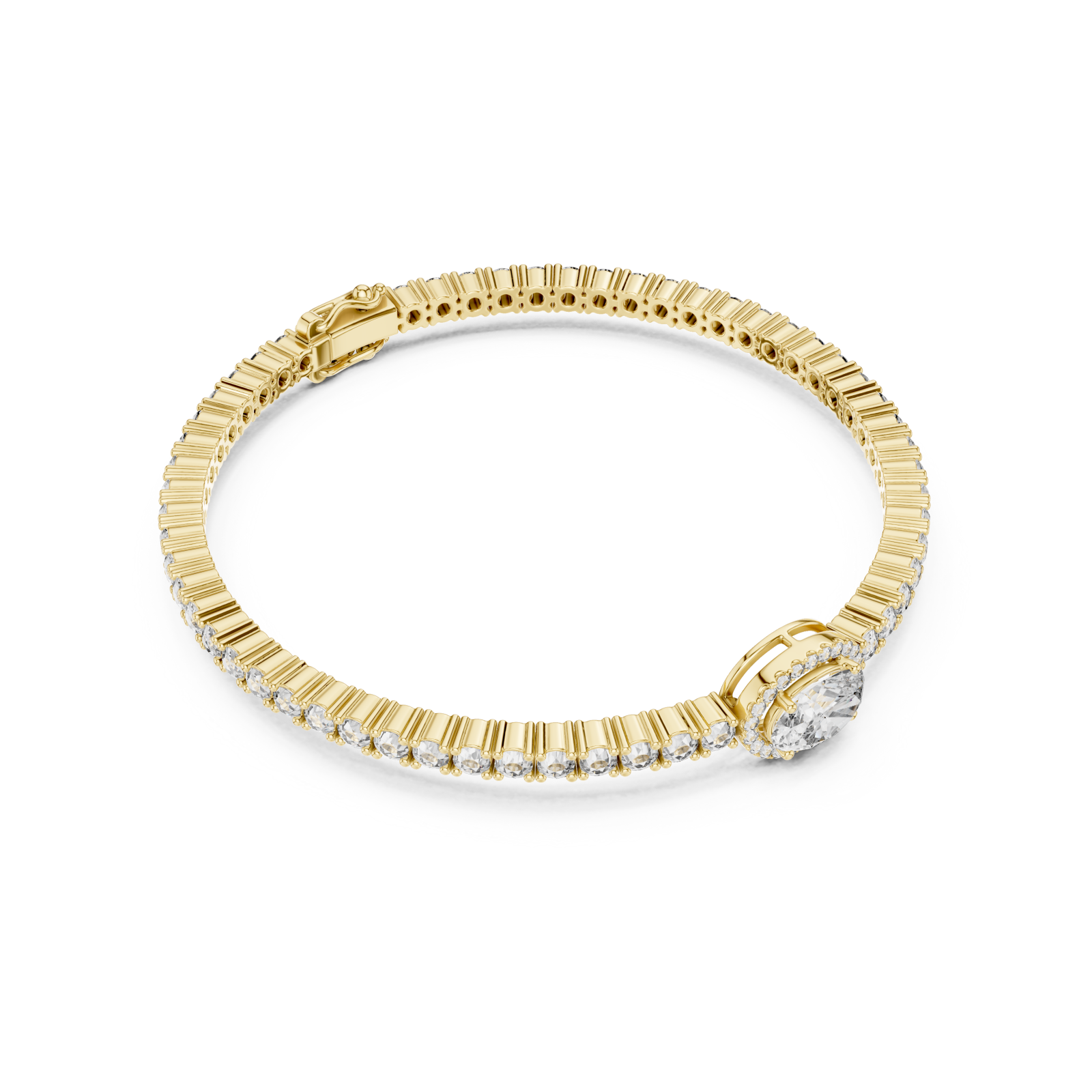  Gold Opulent Whisper Radiance Signature Flex Bracelet Front View