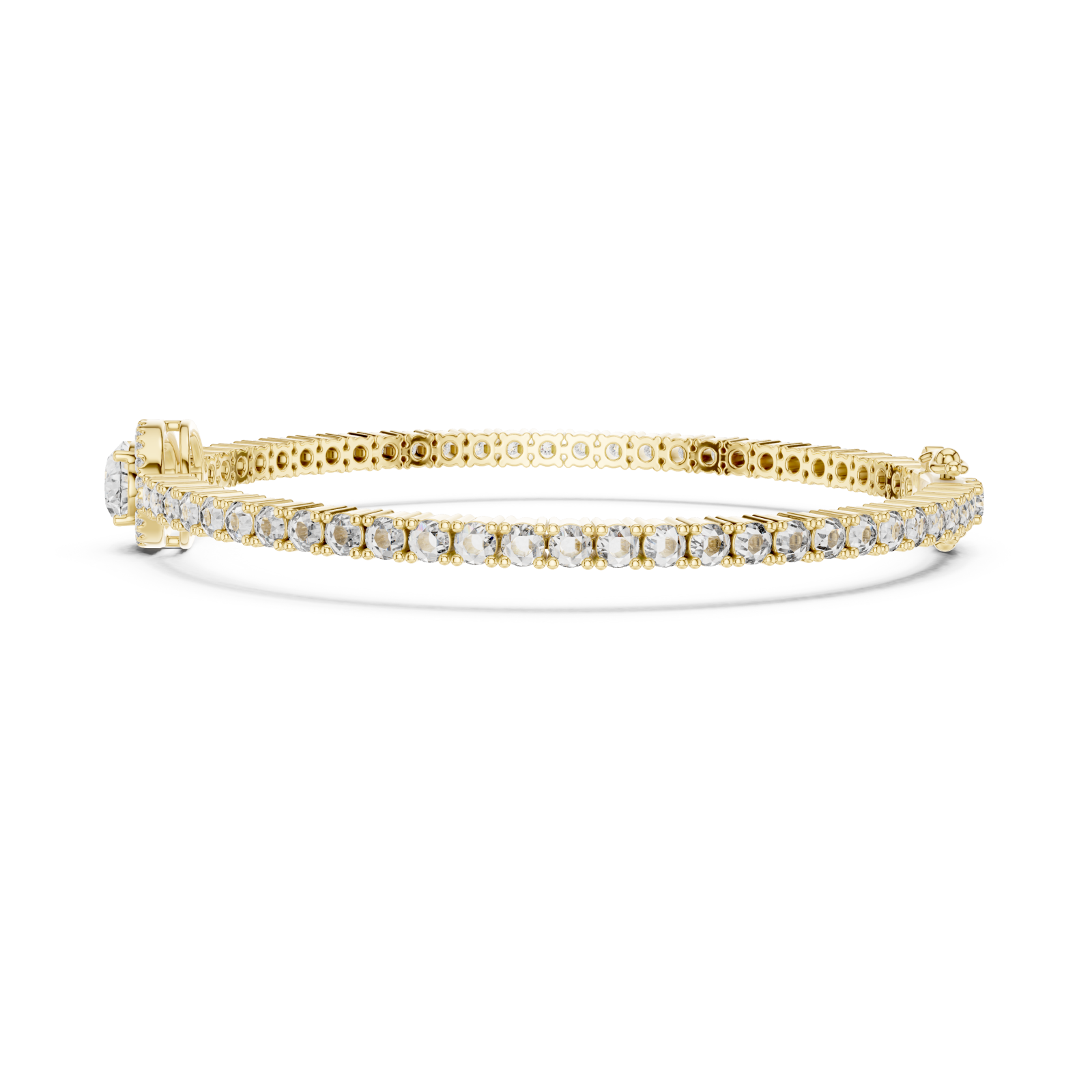  Gold Opulent Whisper Radiance Signature Flex Bracelet Side View