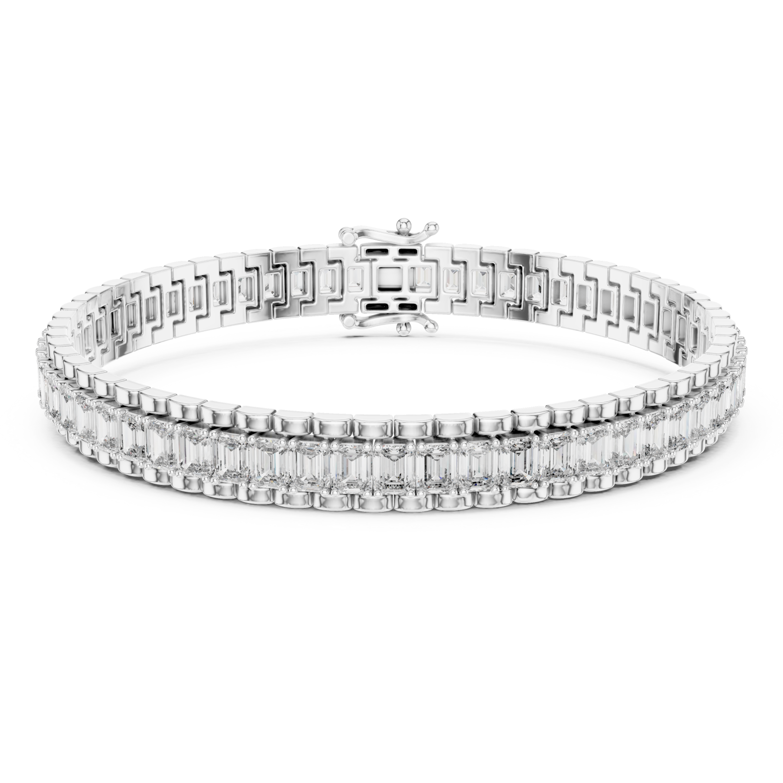  White Gold Opal Lace Signature Bracelet Right View