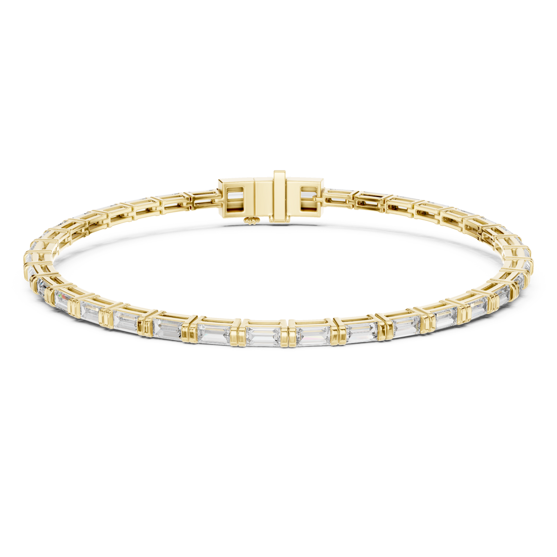 Gold Enchanted Radiant Line Bracelet Right View