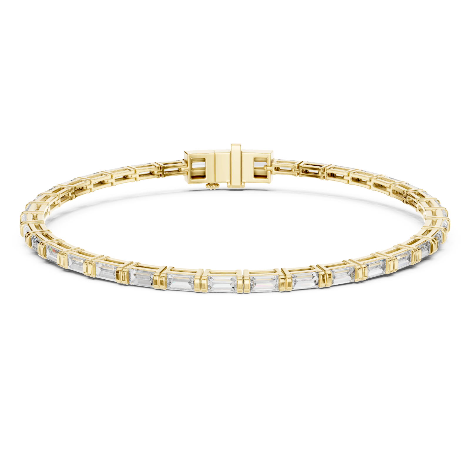 Gold Enchanted Radiant Line Bracelet Right View