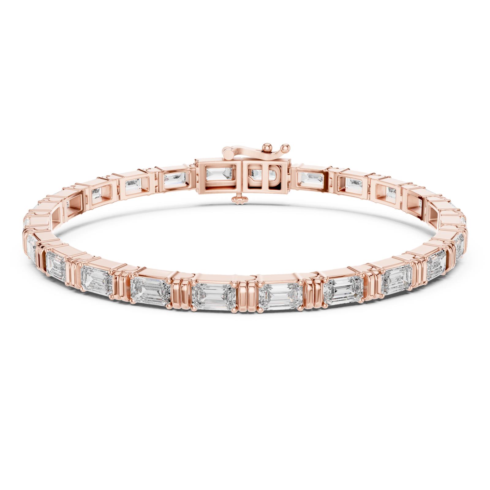  Rose Gold Infinite Elegance Signature Statement Link Bracelet Right View