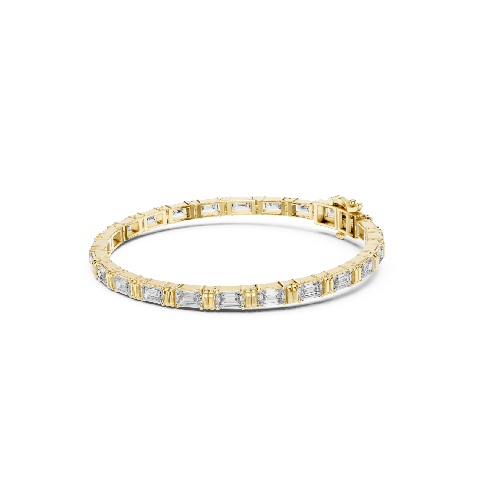  Gold Infinite Elegance Signature Statement Link Bracelet Left View