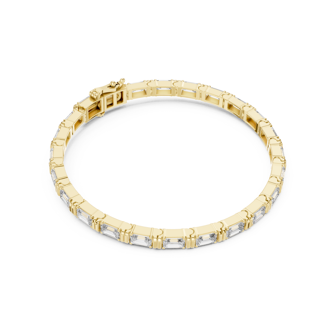 Gold Infinite Elegance Signature Statement Link Bracelet Right View