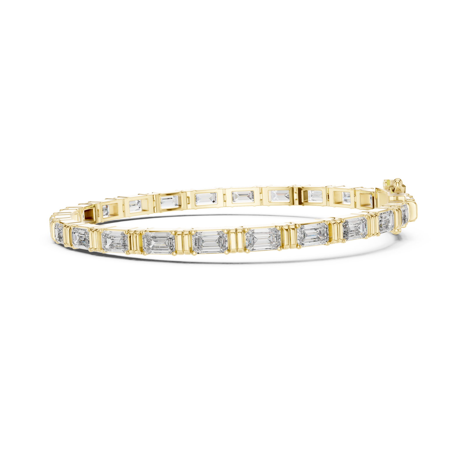  Gold Infinite Elegance Signature Statement Link Bracelet Side View