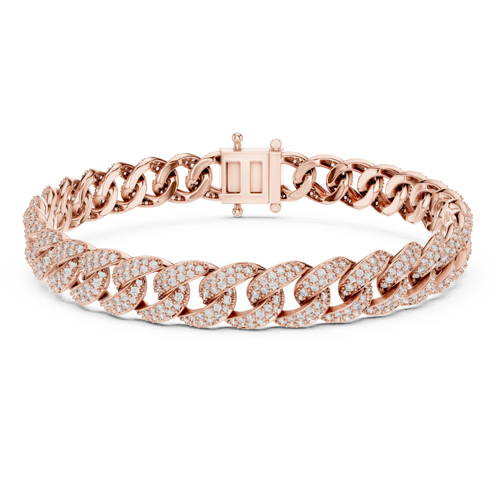  Rose Gold Sculpted Interwoven Splendor Bracelet Right View