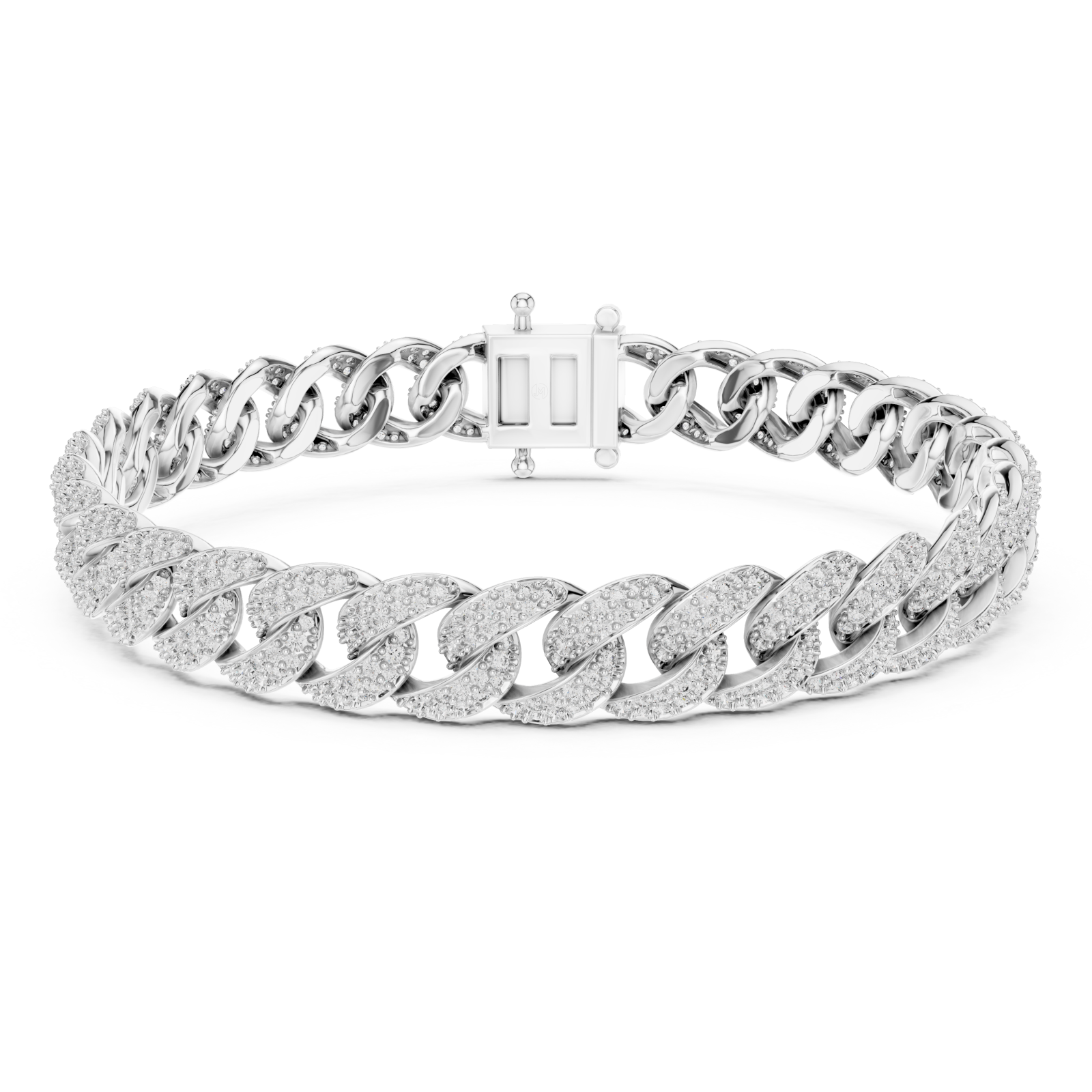  White Gold Sculpted Interwoven Splendor Bracelet Right View