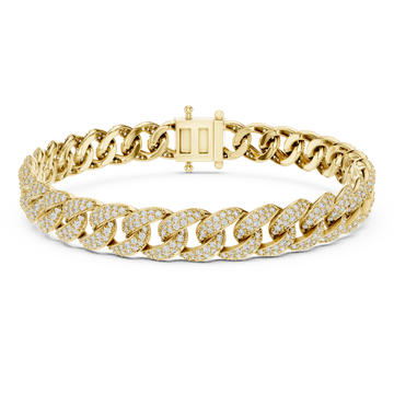 Gold Sculpted Interwoven Splendor Bracelet Right View
