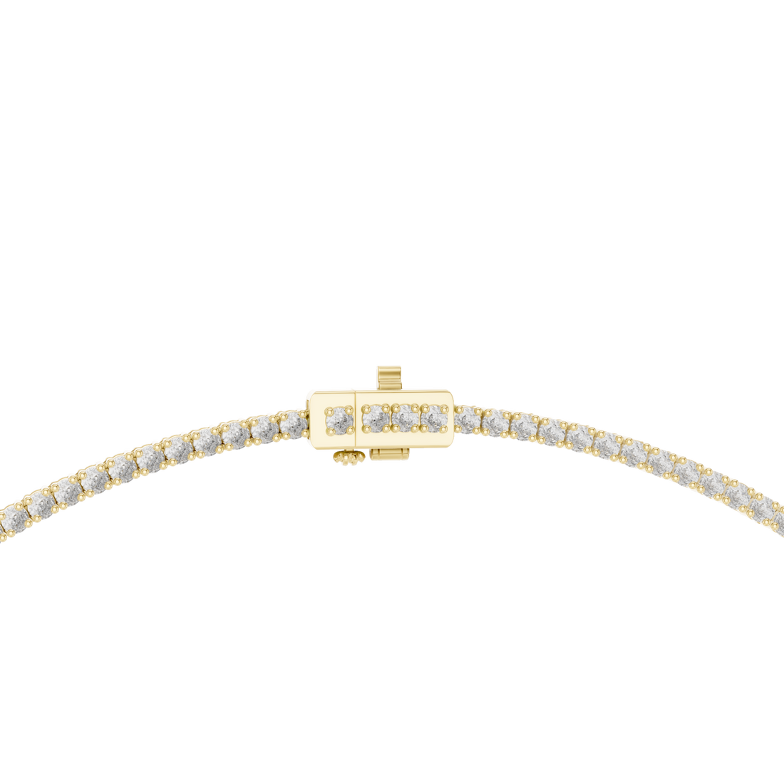 Gold Eternal Graceful Whisper Pendant Link Necklace Right View
