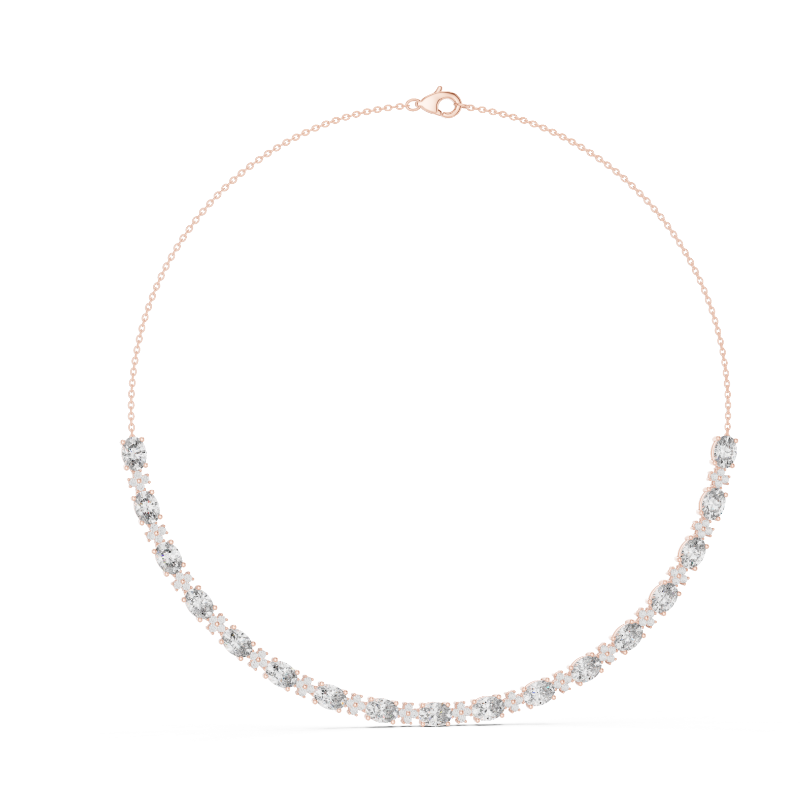  Rose Gold Refined Solstice Glow Collar Necklace Left View