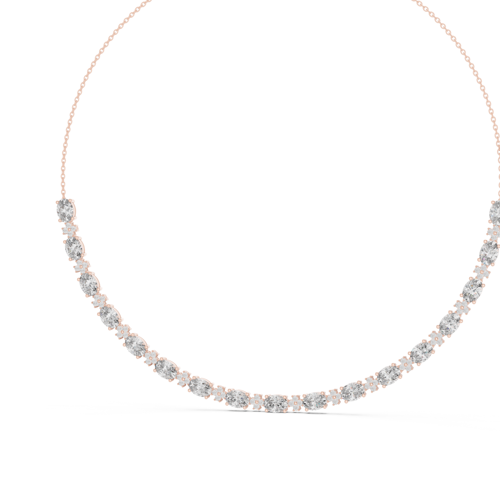  Rose Gold Refined Solstice Glow Collar Necklace Right View