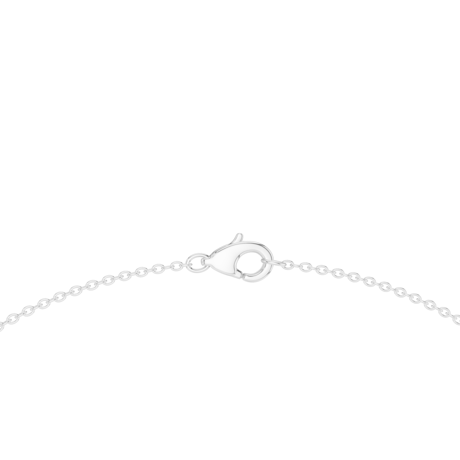  White Gold Refined Solstice Glow Collar Necklace Front View