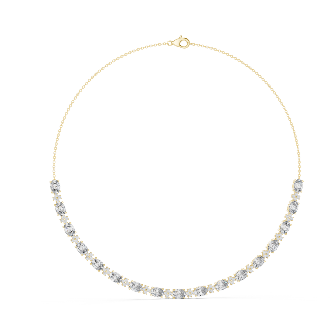  Gold Refined Solstice Glow Collar Necklace Left View