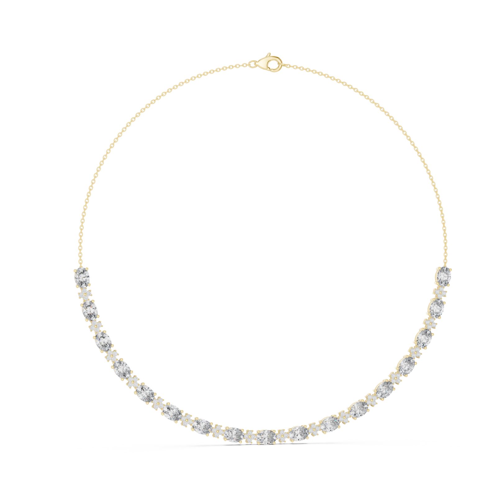  Gold Refined Solstice Glow Collar Necklace Left View