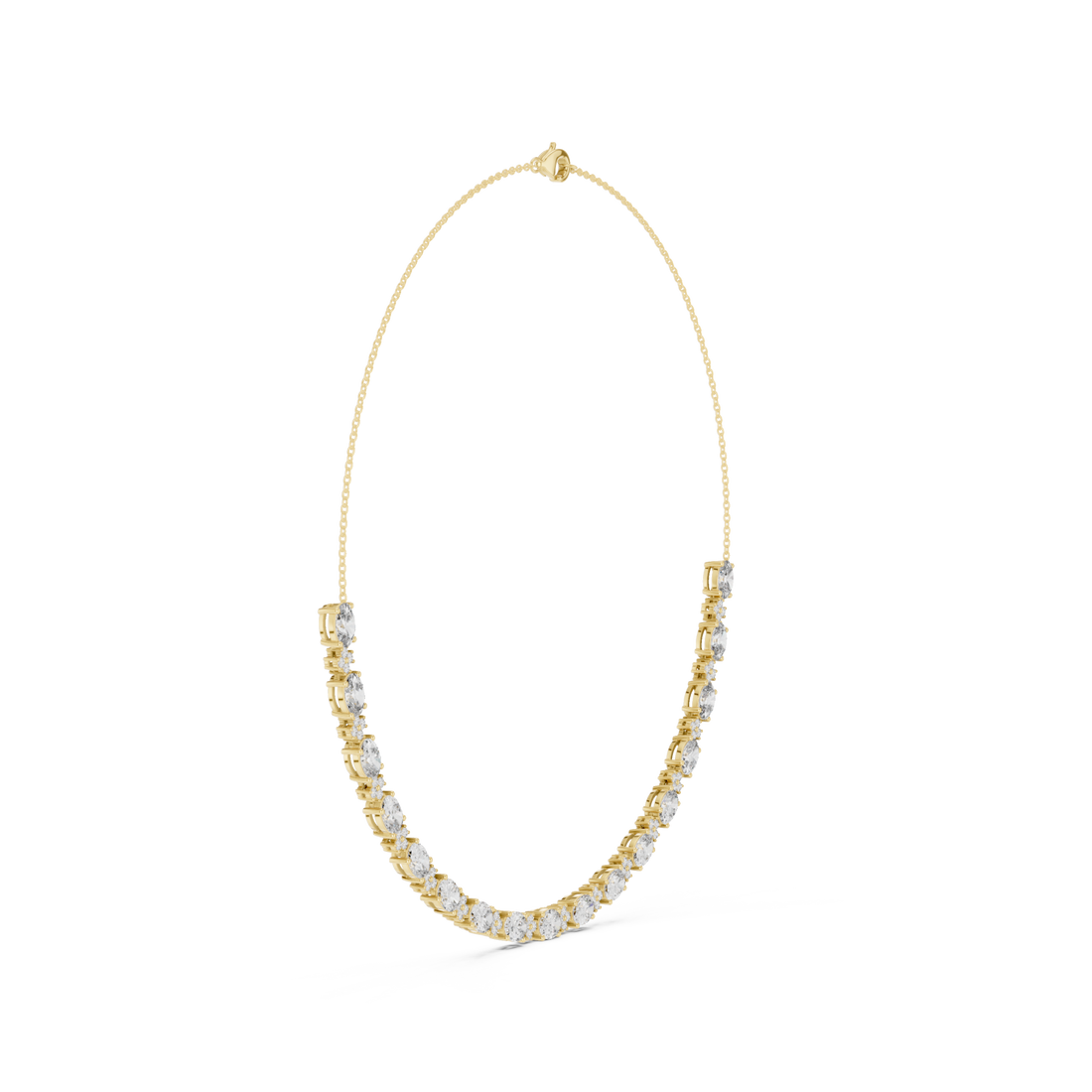  Gold Refined Solstice Glow Collar Necklace Left View