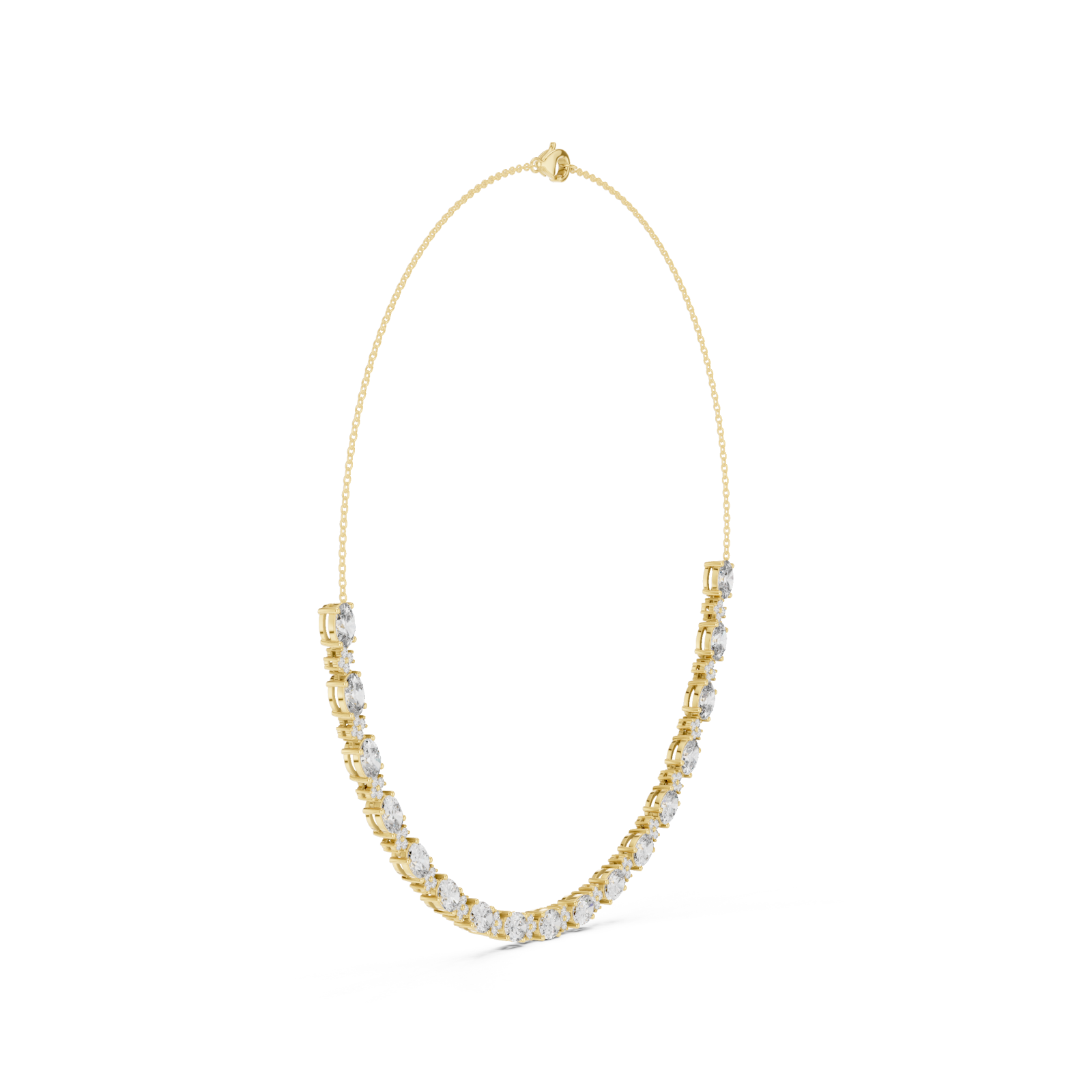  Gold Refined Solstice Glow Collar Necklace Side View