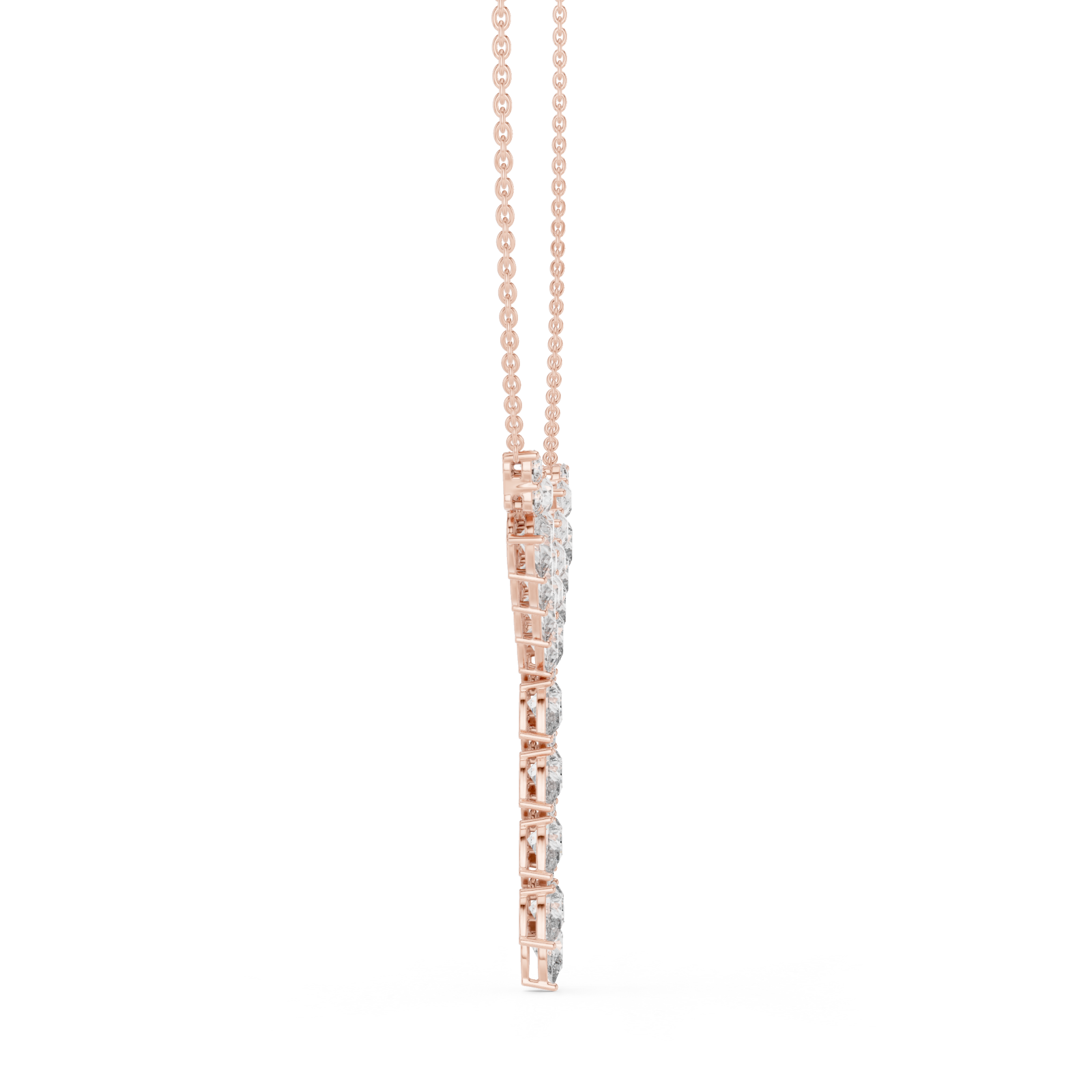  Rose Gold Velvet Blossom Embrace Side View