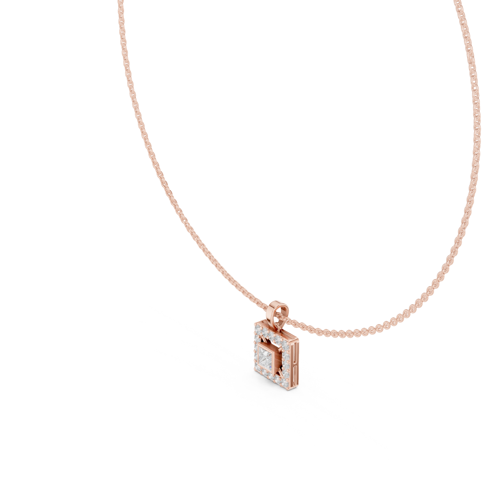  Rose Gold Majestic Harmony Chain Necklace Right View