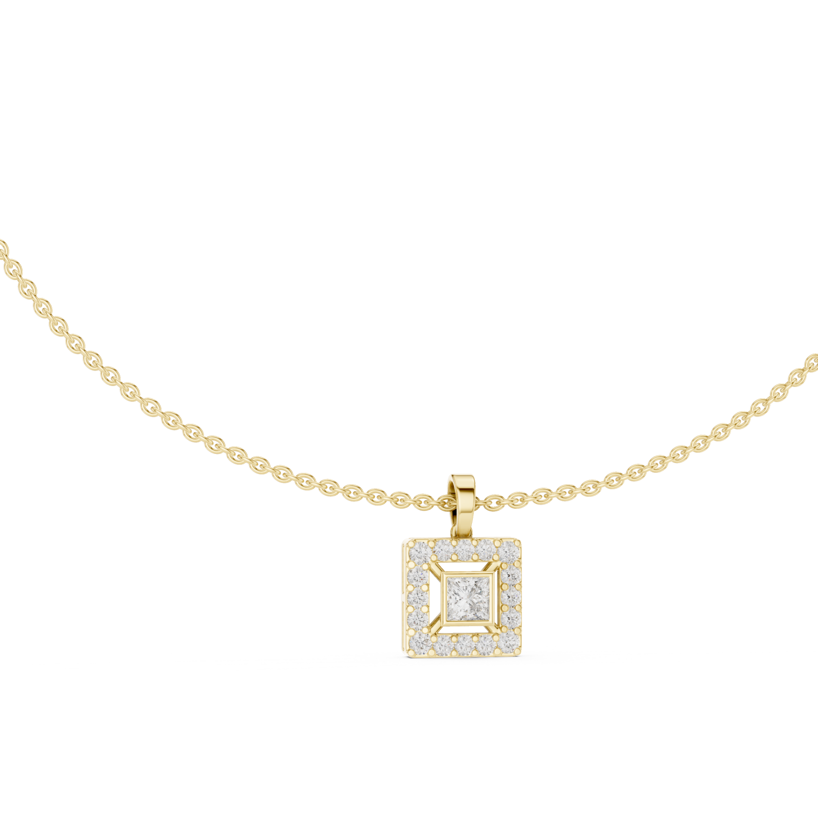  Gold Majestic Harmony Chain Necklace Left View