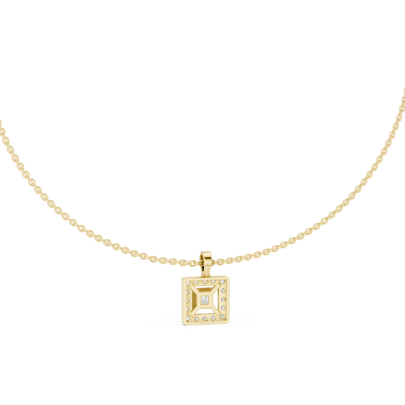  Gold Majestic Harmony Chain Necklace Front View
