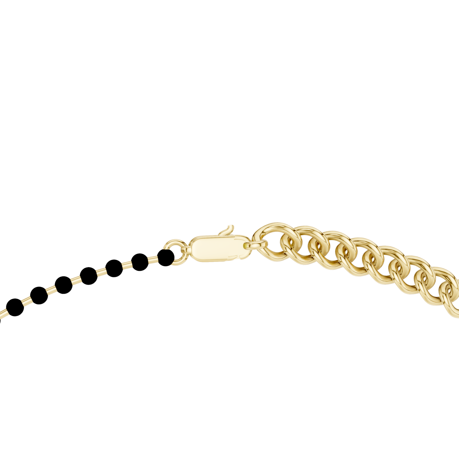  Gold Elegant Harmony Droplet Circle Collar Front View