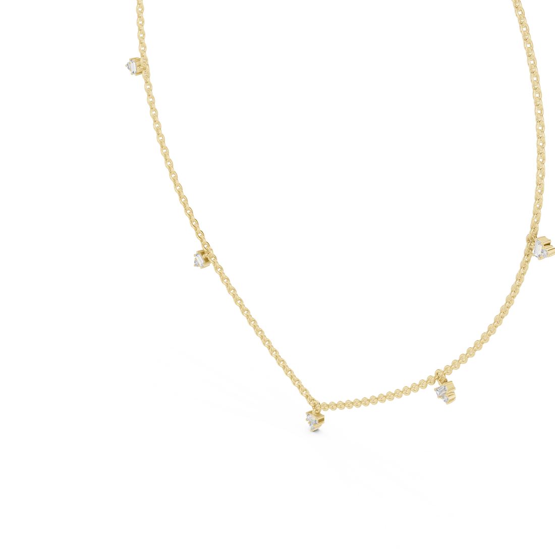 Gold Celestial Garden Whisper Necklace Right View