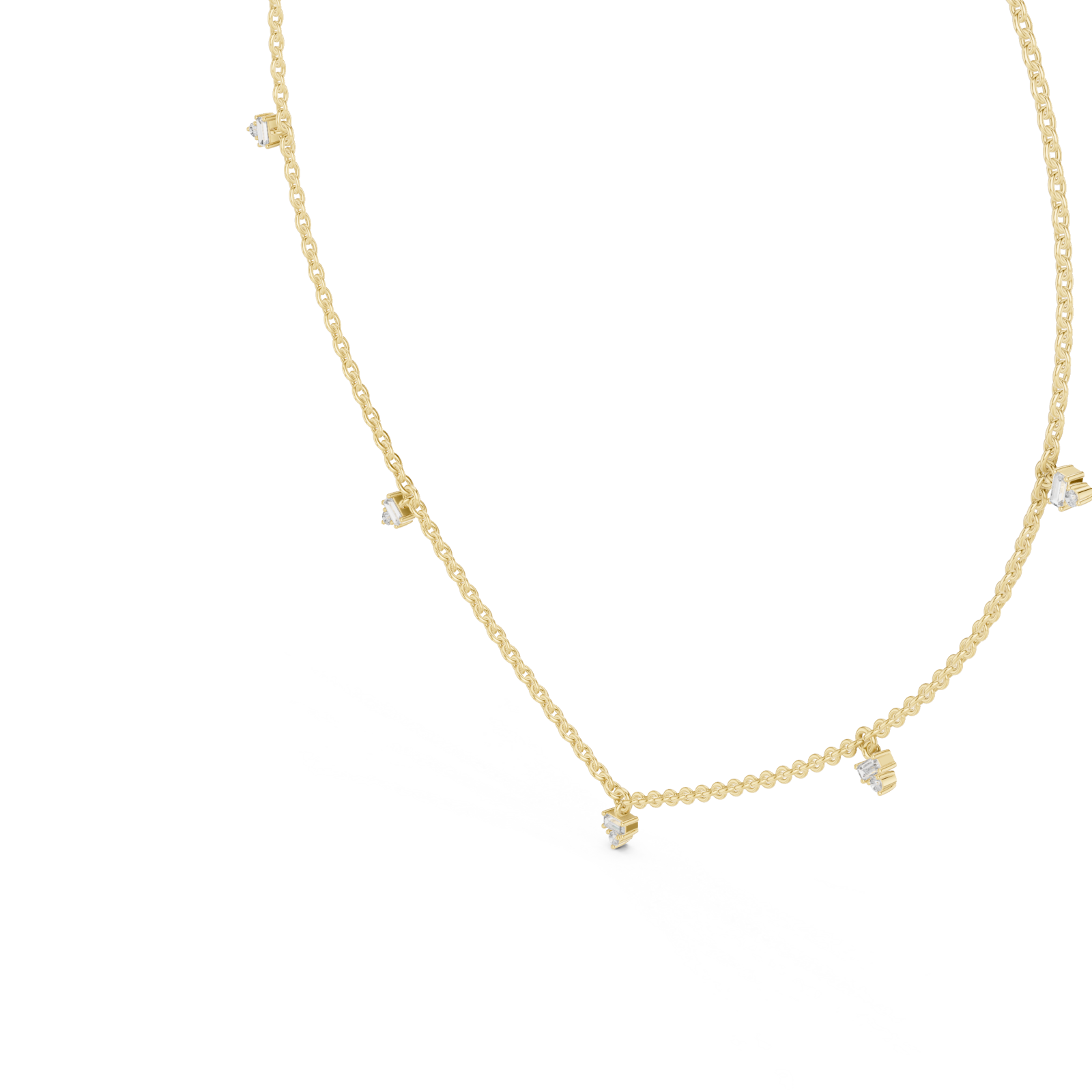 Gold Celestial Garden Whisper Necklace Right View