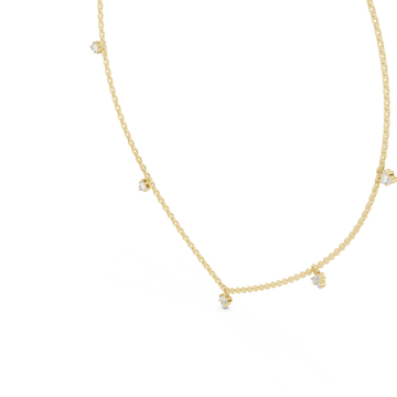 Gold Celestial Garden Whisper Necklace Right View