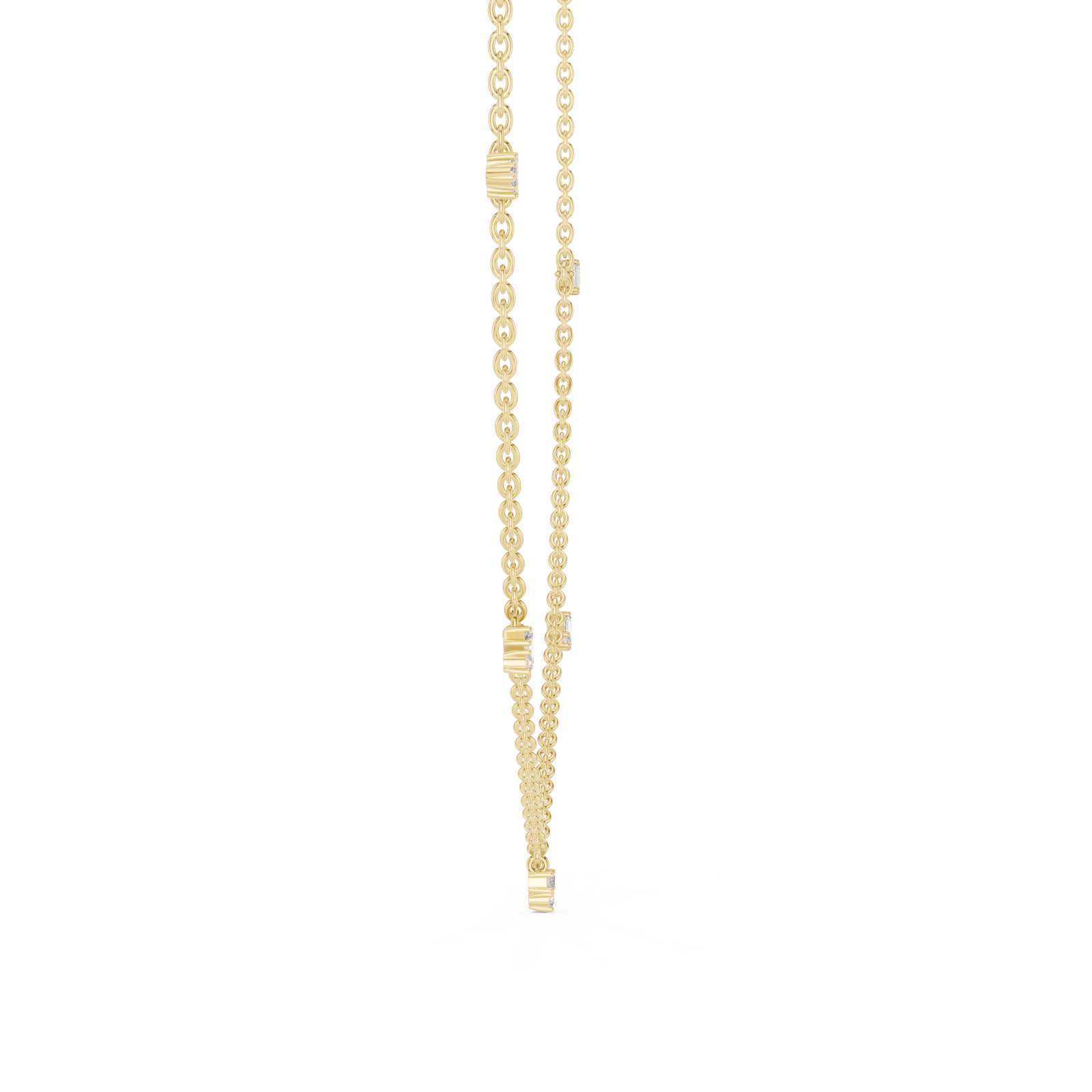  Gold Celestial Garden Whisper Necklace Side View