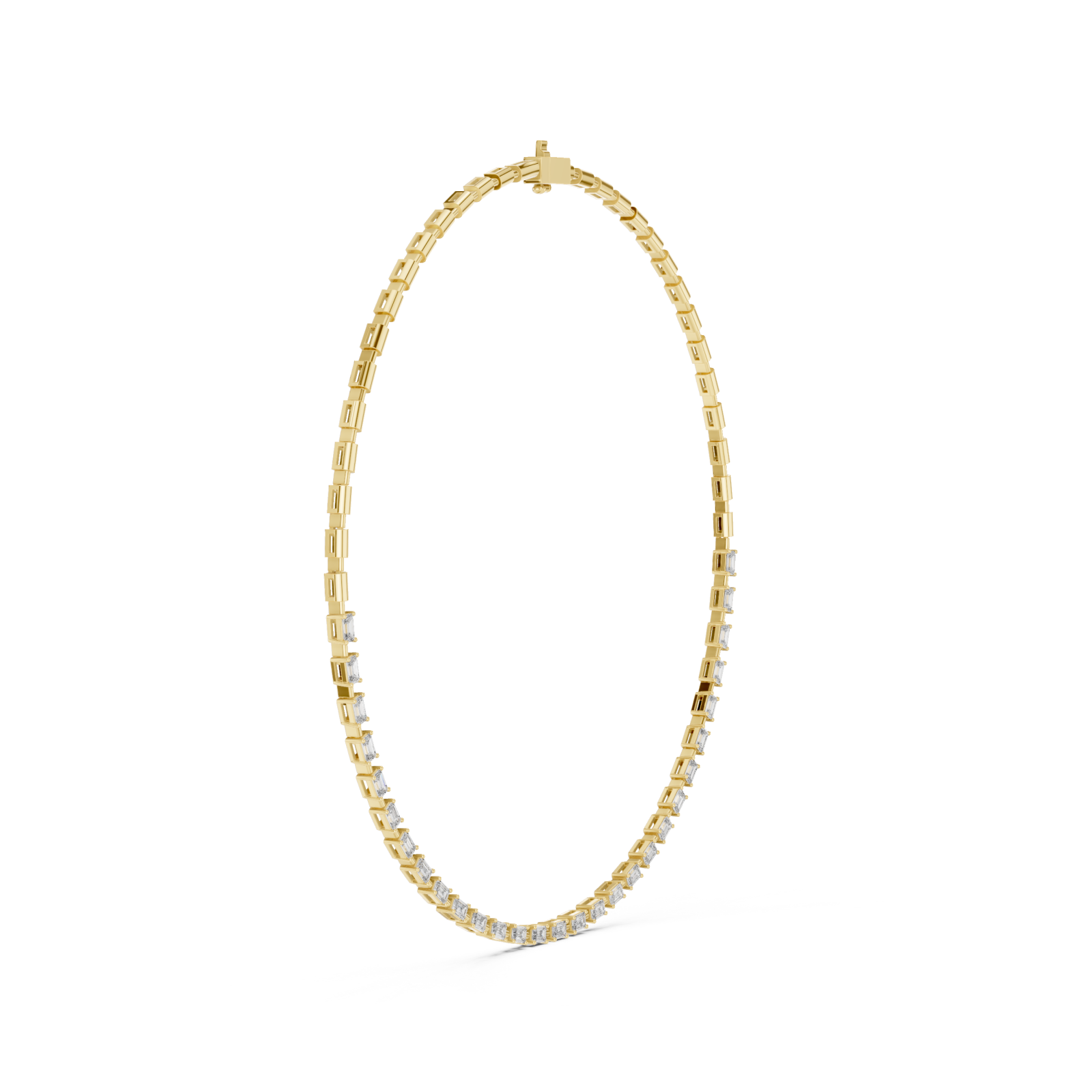  Gold Modern Serenade Slim Chain Side View
