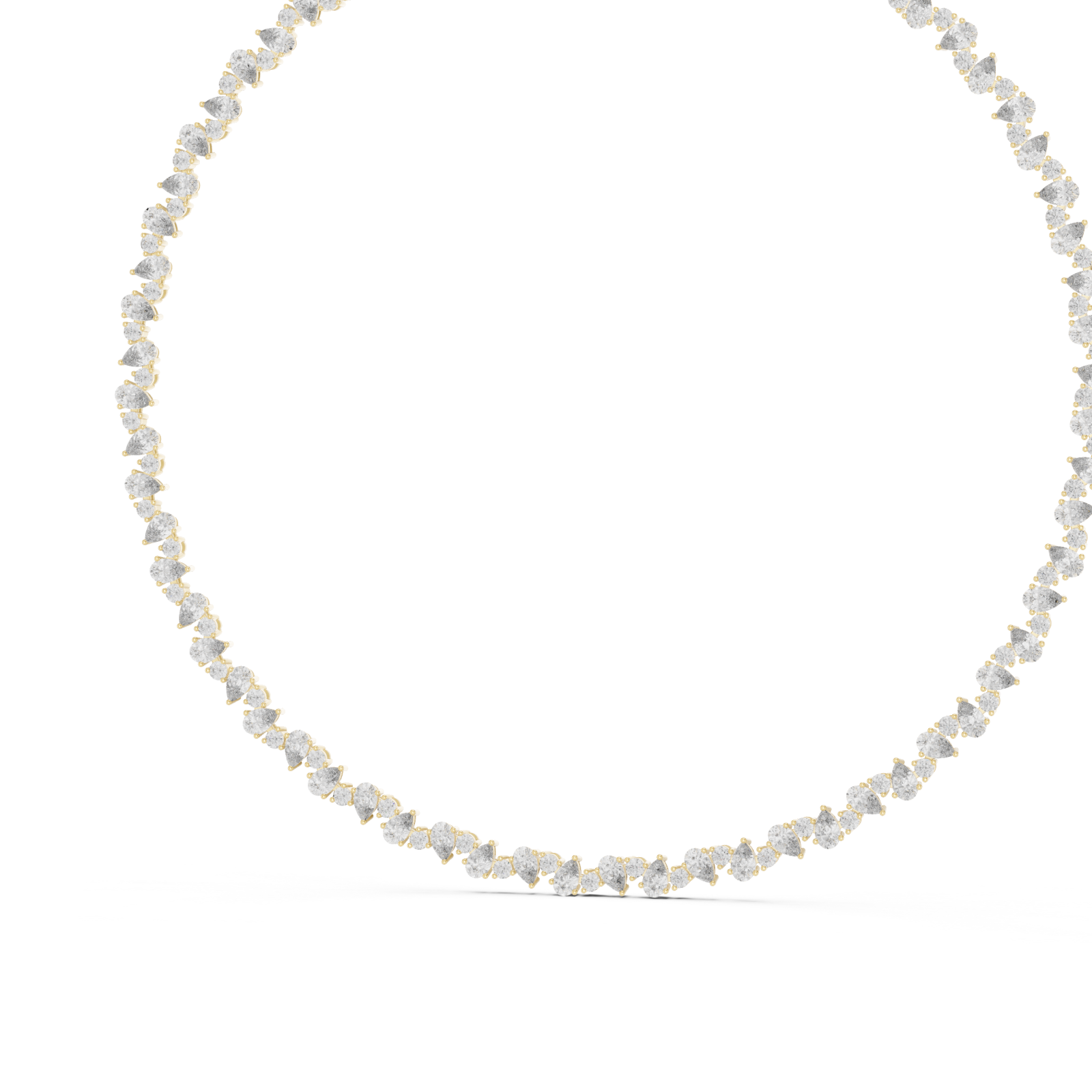 Gold Luminous Twist Harmony Necklace Right View