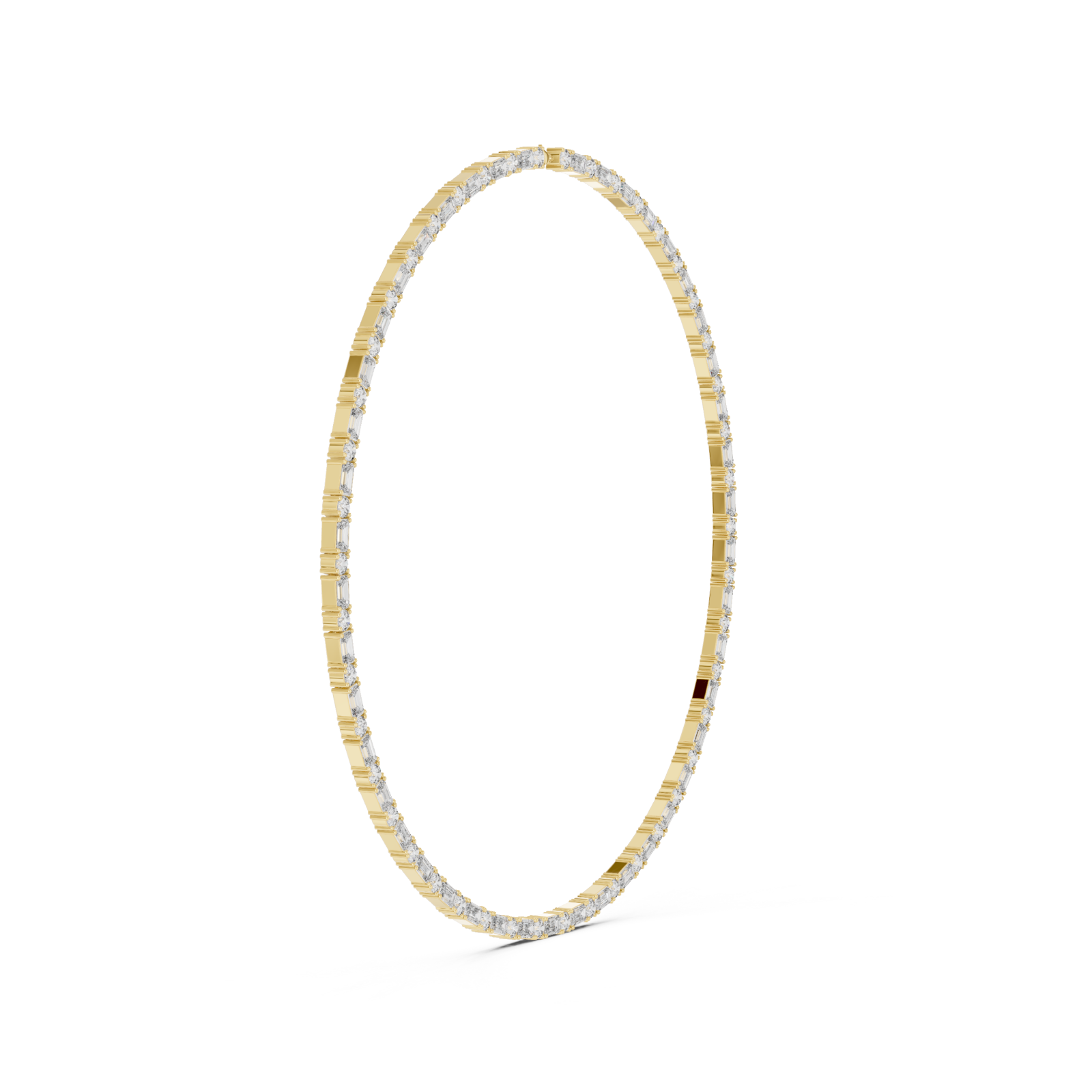  Gold Eternal Subtle Radiance Chain Necklace Side View