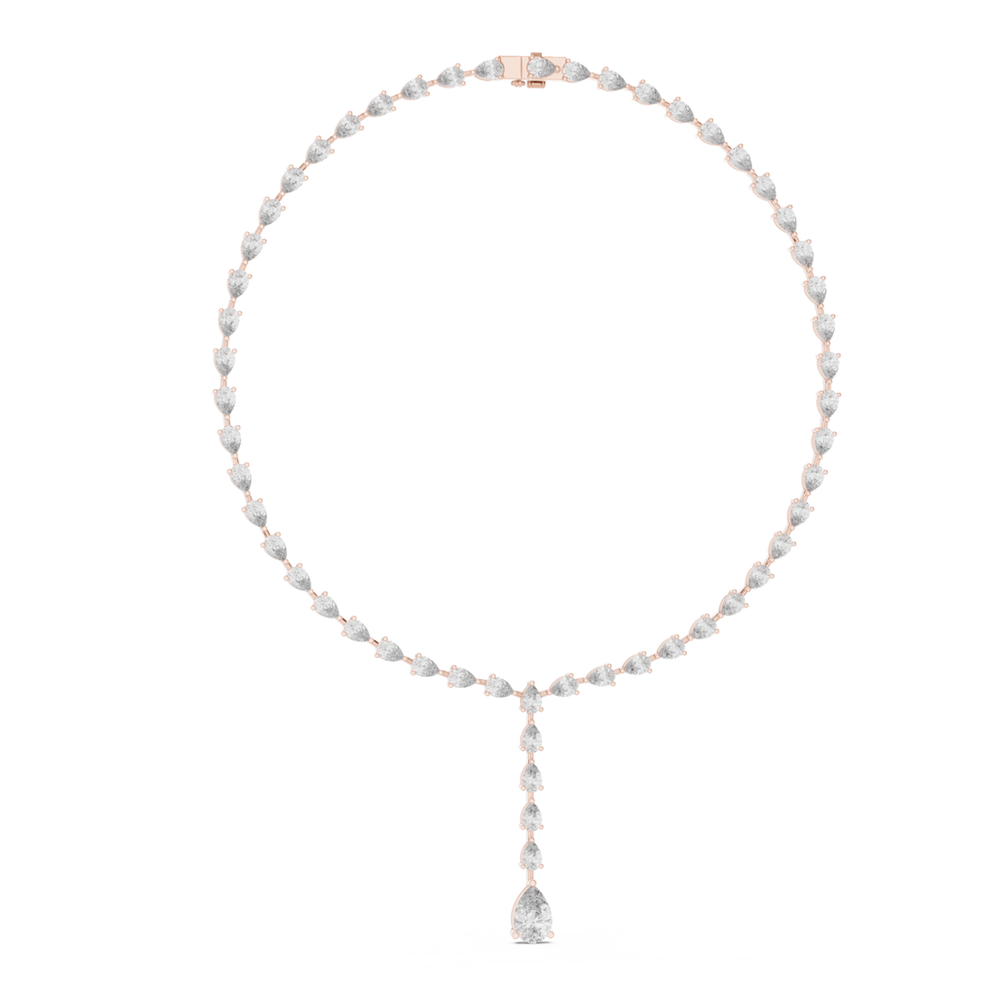  Rose Gold Twilight Luster Artisanal Y Necklace Left View