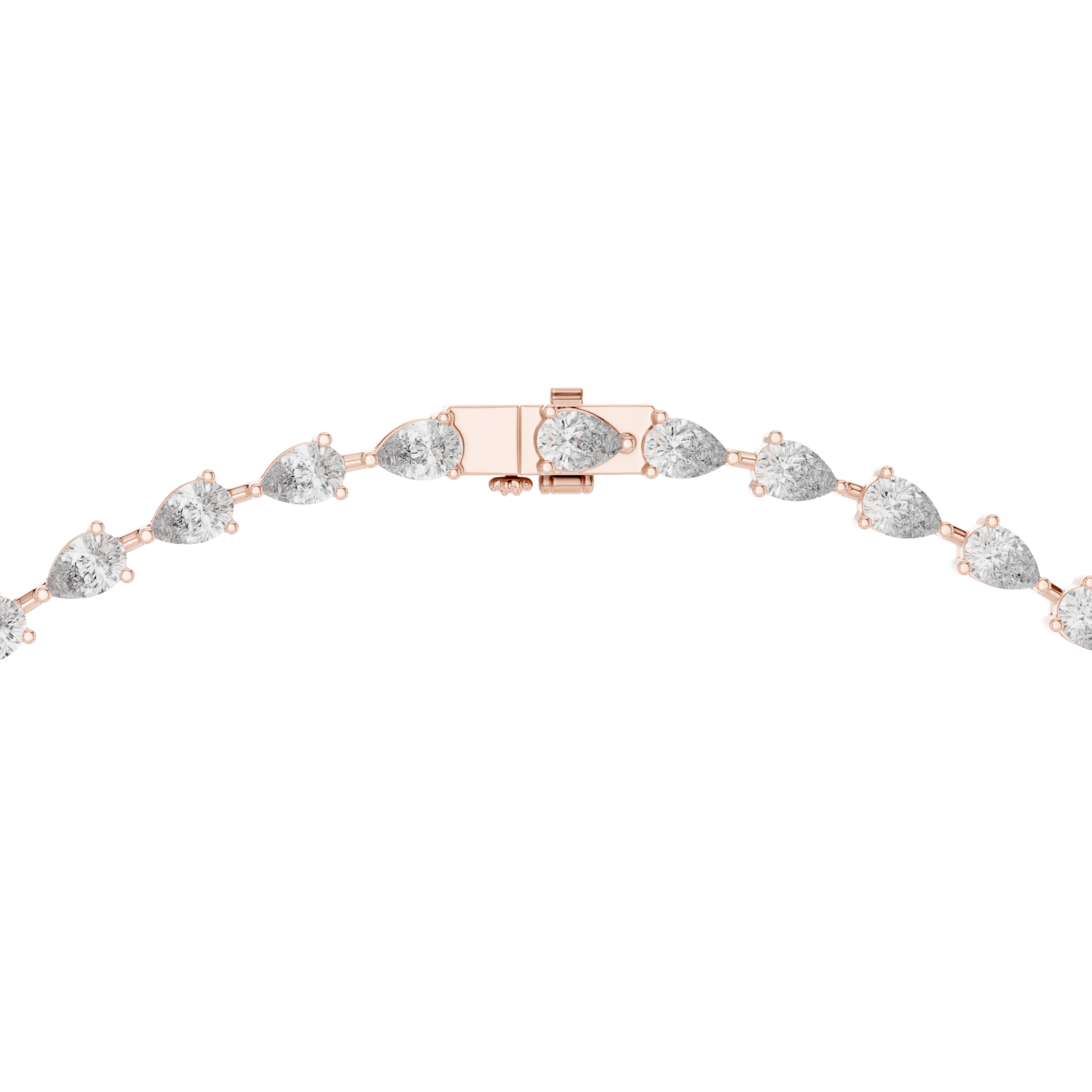  Rose Gold Twilight Luster Artisanal Y Necklace Front View