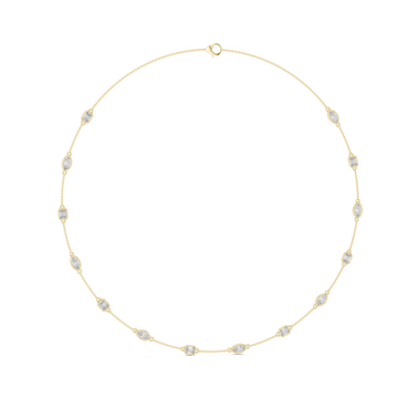  Gold Refined Glisten Chain Necklace Left View