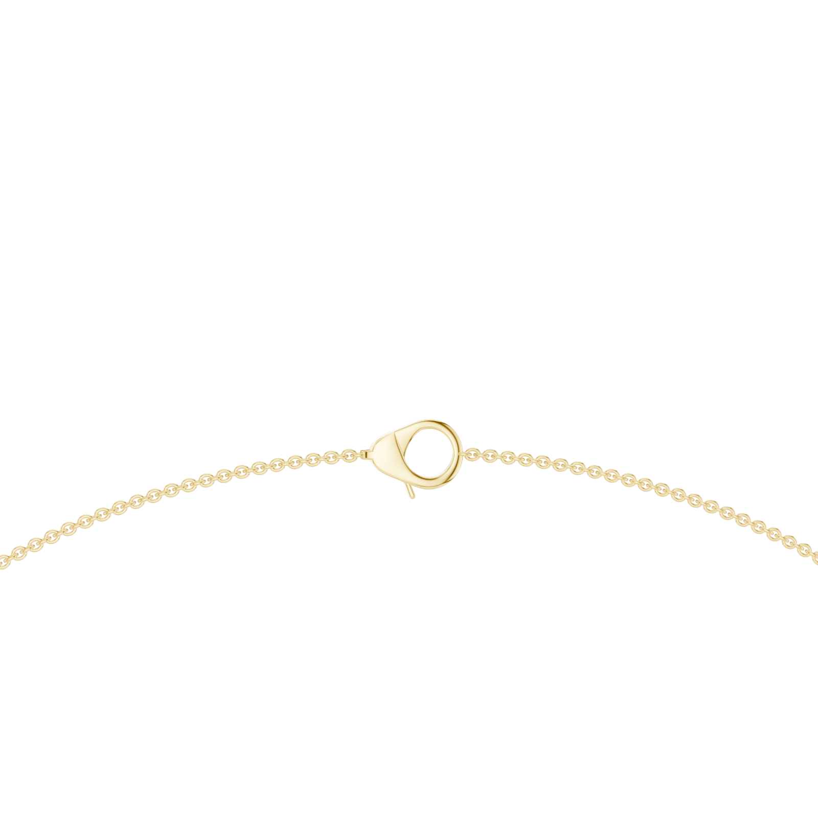  Gold Refined Glisten Chain Necklace Front View