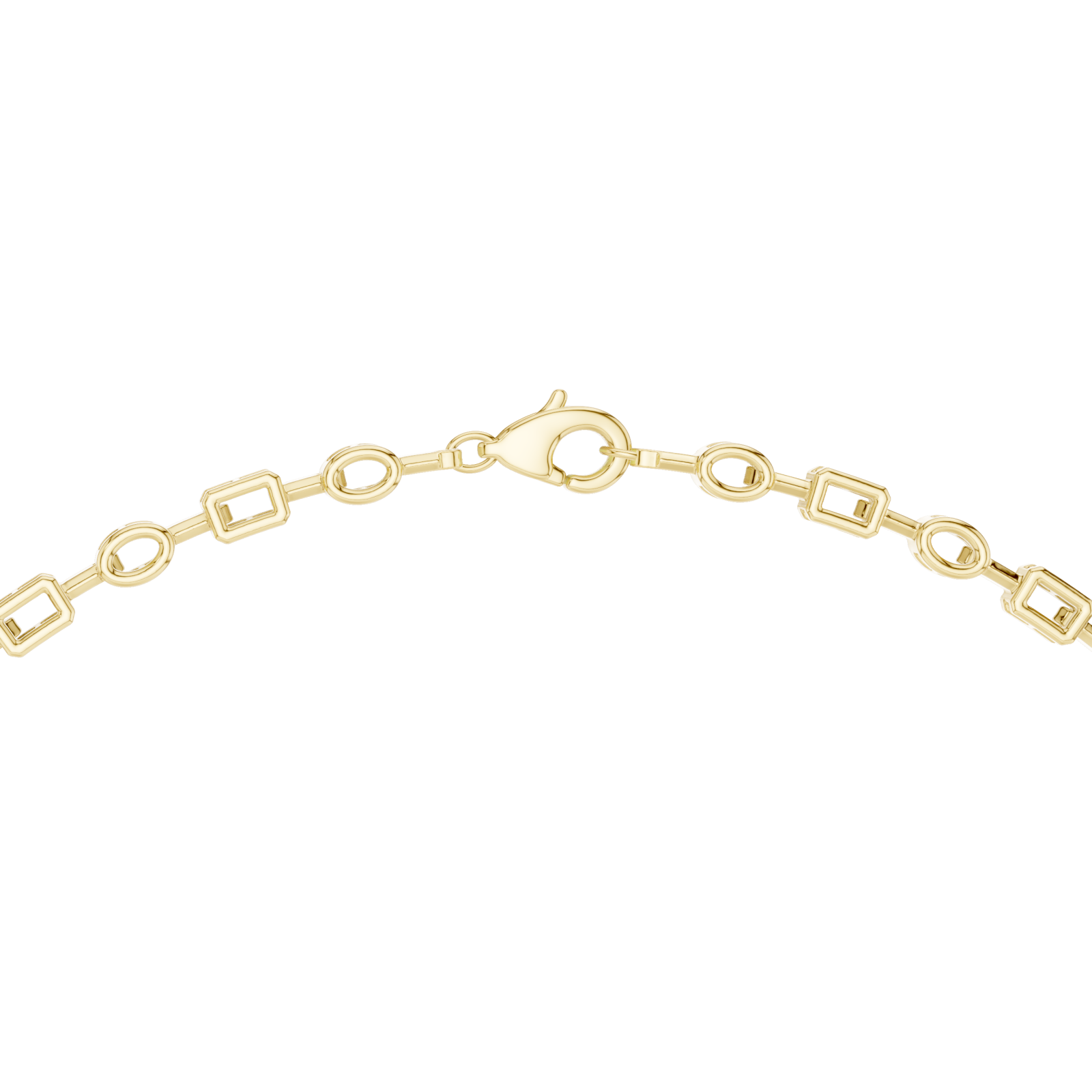  Gold Evening Light Clustered Y Necklace Front View